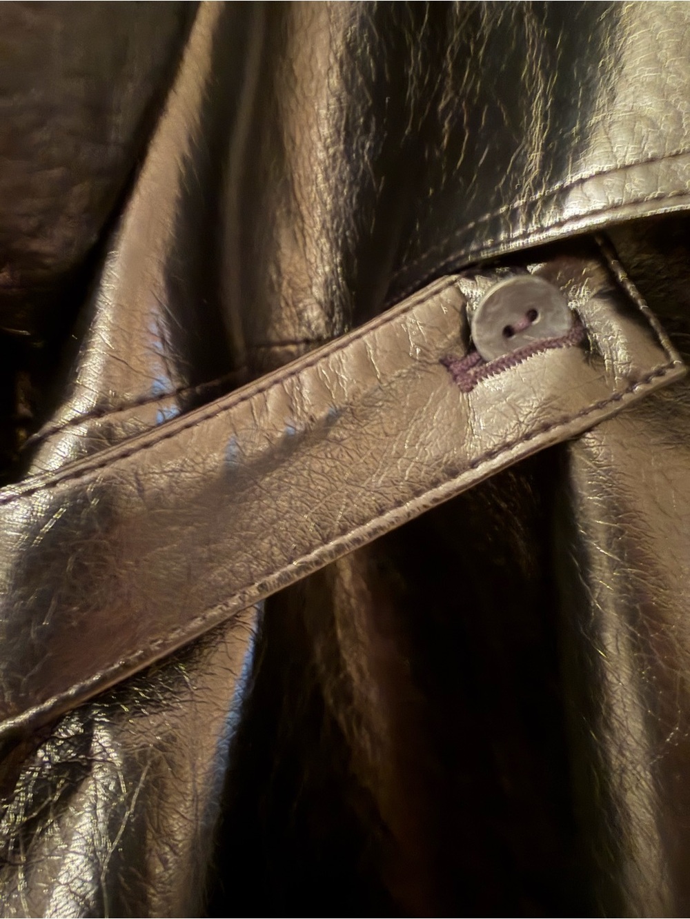 The Frankie Shop Black Patent Oversized Leather Jacket - Picture 5 of 11